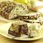 Broodpudding van paasbrood