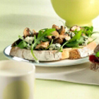 Bruschetta met gebakken paddenstoelen