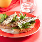 Bruschetta met sardientjes