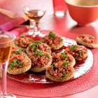 Chorizo broodrondjes met paprika en peterselie
