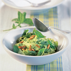 Aardappelpuree met basilicum