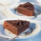Chocoladetaart met chocoladeglazuur