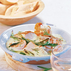 Ovenschotel met zalm, victoriabaars, snoekbaars en garnalen