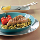Botermakreel met tuinbonensalade