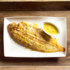 Gegrilde tong met yoghurt-saffraansaus