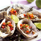 Gestoomde oesters met limoen en soja
