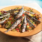 Couscous salade met sardines