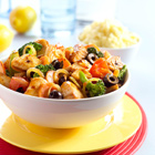 Mediterrane roerbak met tilapia