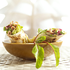 Tortilla met Hollandse garnalen