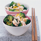 Broccoli met garnalen
