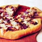Pizza met wilde paddenstoelen en fontina