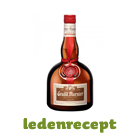 Perendessert met gember, Grand Marnier en geraspte chocolade