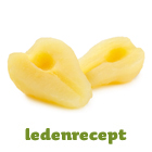Geflambeerde peer met perenijs
