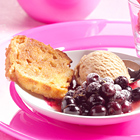 Gegrild suikerbrood met kaneelijs