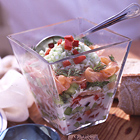 Gerookte zalm met tzatziki