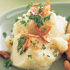 Aardappelpuree met knoflook