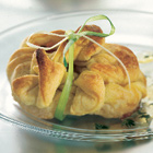 Bladerdeeg buideltjes met feta