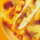 Champignon-toast met brie en basilicum