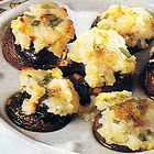 Champignons gevuld met slakken