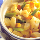 Asperges met bosuitjes en amandelen