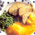 Gehaktbrood met warme abrikozenchutney