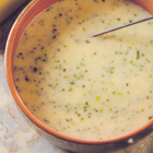 Kaasfondue met groene kruiden