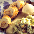 Kalfsschnitzel-rolletjes met paprika