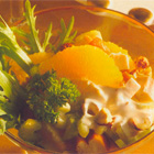 Salade met gerookte kip