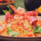 Nasi goreng met ham en garnalen