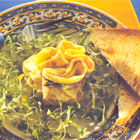 Omeletbuideltjes met ham en mierikswortel