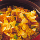Pilav met paprika en lamsvlees