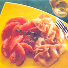 Rauwe ham met grapefruitcompote