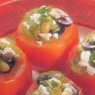 Gevulde tomaten met flageoletsalade
