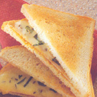 Tosti met gorgonzola en ham