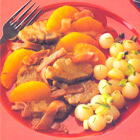 Varkenshaas met bacon en sinaasappel