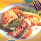 Varkenshaas met groene asperges