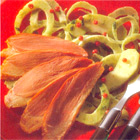 Venkelsalade met gerookte eendenborstfilet