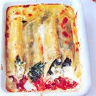 Cannelloni met ricotta en spinazie