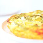 Frittata met pasta, aardappelen en tijm