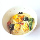 Thaise curry met tofu, broccoli en peultjes