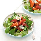 Aardbeiensalade met roquefort
