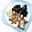 Blauwe druiven met gemengde noten en Blue Stilton