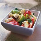 Tomatensalade met ricotta, majoraan en balsamicoazijn