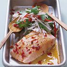 Zalmfilet met soja en sesamsalade