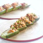 Gevulde courgette met gehakt en Parmezaanse kaas
