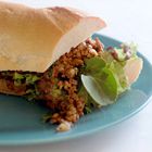 Stokbrood met cajun en tofu