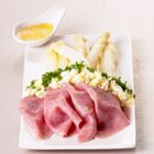 Asperges met ham en ei