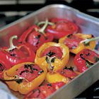 Gevulde paprika met tomaat en ansjovis uit de oven