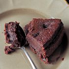Chocoladetaart van pure chocolade