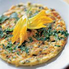 Frittata met prei en Parmezaanse kaas